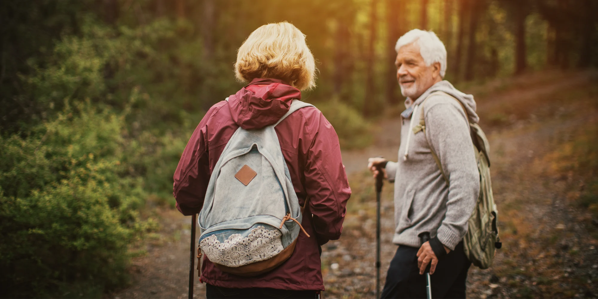 Senior Folks Hiking